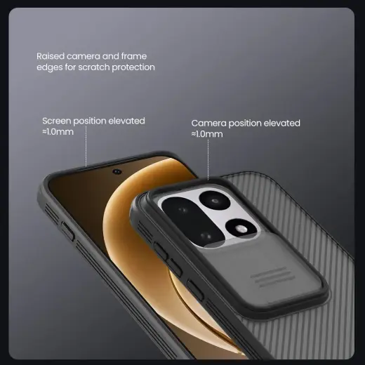 Nillkin CamShield PRO Hard Case for OnePlus 15 Transparent Black Foto 3