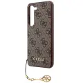 Guess 4G Charms Collection case for Samsung Galaxy A35 - brown Фото num