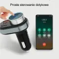 AWEI zestaw głośnomówiący C-843 z transmiterem FM, Bluetooth 5.0, MP3, 1xUSB+1xUSB-C czarny|black Фото num