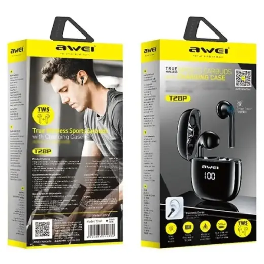 Słuchawki Bluetooth 5.0 T28P TWS + Stacja dokująca Фото num