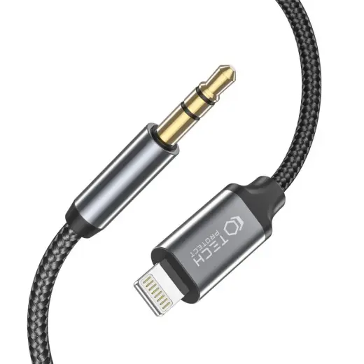 Tech-Protect UltraBoost audio Lightning | mini jack 3.5mm cable 1m - black Photo