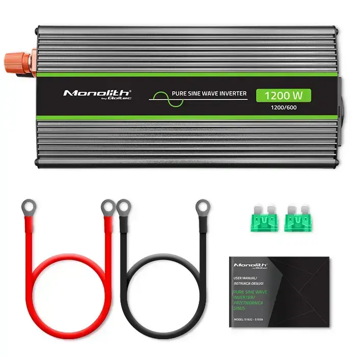 Qoltec Pure Sine Wave Inverter Monolith| 600W | 1200W | 12V to 230V Foto 6