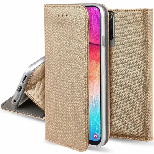 Fusion Magnet Case Grāmatveida Maks Priekš Xiaomi Redmi 8A Zeltains Foto 1