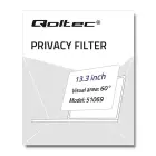 Qoltec Privacy filter for MacBook Pro Touch Bar 13.3" (2016-2018) | Eye protection Foto 3