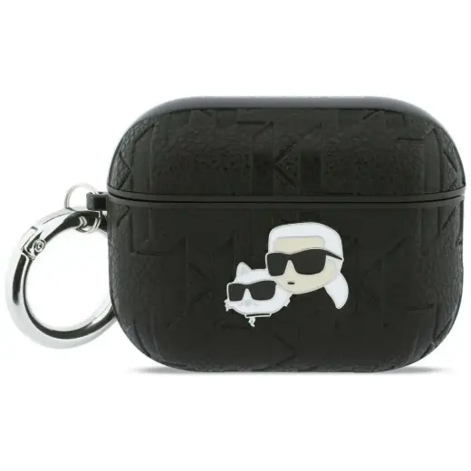 Case Karl Lagerfeld Monogram Karl & Choupette Head for AirPods Pro 3 black