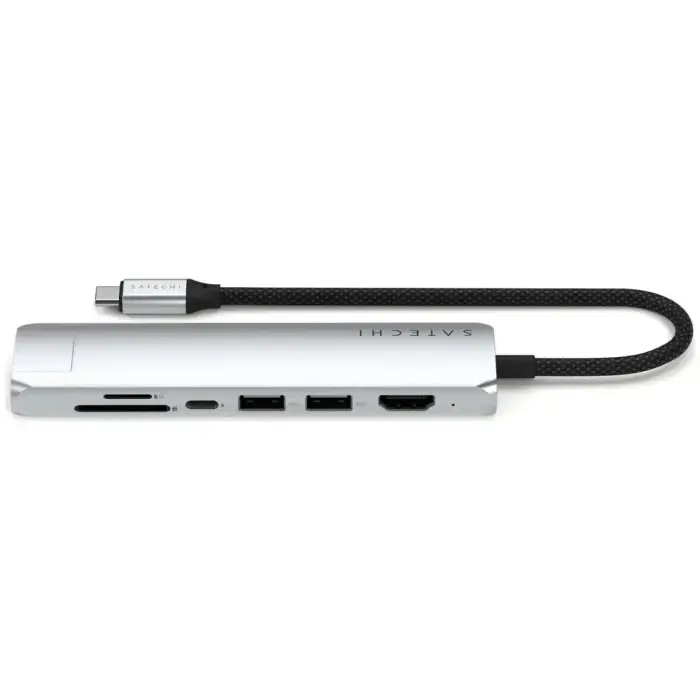 Adapter HUB 7in1 USB C Satechi Slim ST-P7SS silver Фото num
