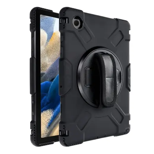 Fusion 360 Rotation Case planšetdatora maciņš ar grozāmu turētāju Samsung X200 Galaxy Tab A8 2021 10.5" melns Foto 4