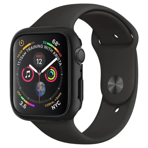 Spigen THIN FIT Apple Watch 4|5|6 | SE (44MM) BLACK Фото num