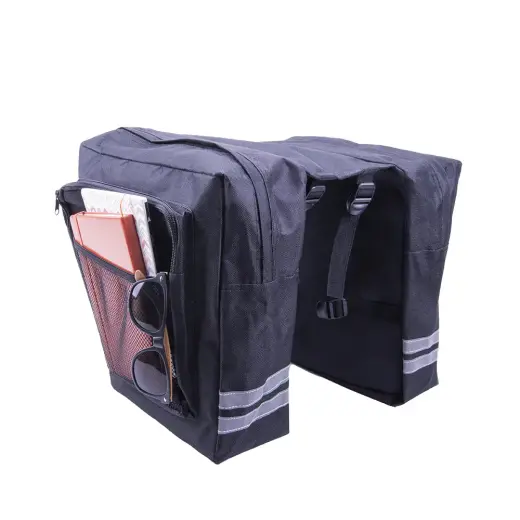 Double bike pannier for the carrier Forever Outdoo black Фото num