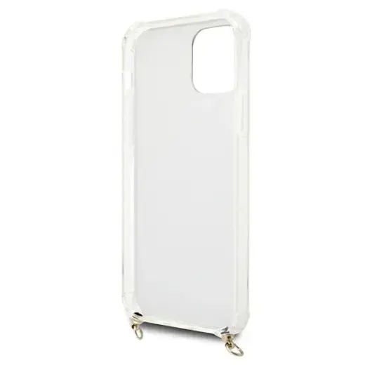 Guess Leopard telefona maciņš priekš iPhone 12 Pro Max zelta siksna Foto 7