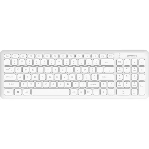 Proove wireless keyboard Classic Code white Photo