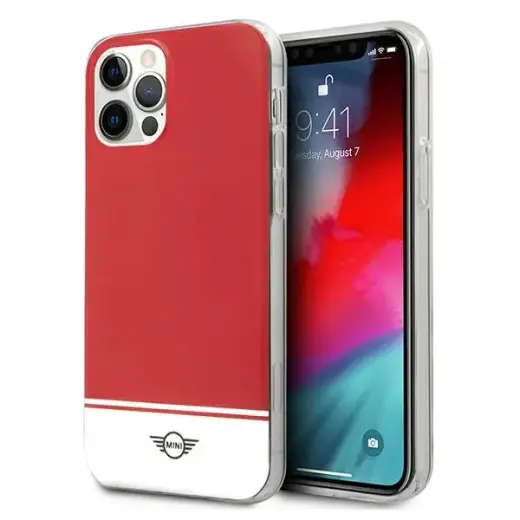 Mini MIHCP12LPCUBIRE iPhone 12 Pro Max 6,7" czerwony|red hard case Stripe Collection Фото num