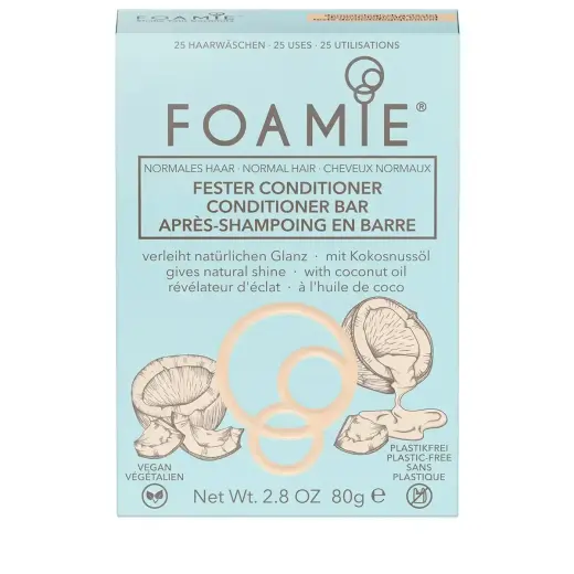 Foamie, Shake Your Coconuts, Hair Conditioner Bar, For Shine, 80 g Фото num