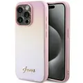 Guess Saffiano Iridescent Script case for iPhone 14 Pro Max - pink Фото num