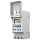 Qoltec Electronic Timer Switch for DIN Rail with Built-in Battery | 7-Day Schedule | 16 Programs Фото num