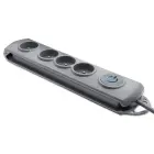 Qoltec Surge protector | 4 sockets | 1.5m | Grey — Foto 11