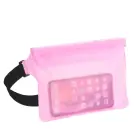 Waterproof bag for mobile phone with belt clip rose Photo
