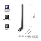 Qoltec Wireless adapter WiFi USB with antenna | standard N Foto 2