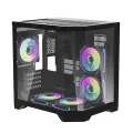 Darflash FT350 computer case + 5 aRGB fans (black) — Foto 8