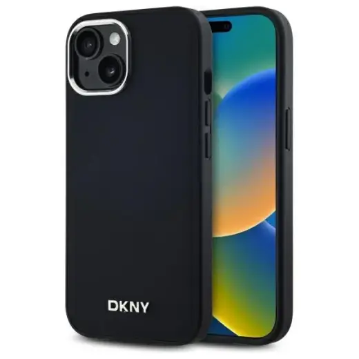 DKNY DKHMP15MPSCMCLK iPhone 15 Plus 6.7" czarny|black hardcase Plain Logo MagSafe