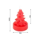 Ziemassvētku svece Zaļa eglīte 1 gab | 5h Foto 3