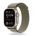 Tech-Protect Nylon Pro Strap for Apple Watch 4 | 5 | 6 | 7 | 8 | 9 | SE | Ultra 1 | 2 (42|44|45|49 mm) - Titanium Olive Фото num