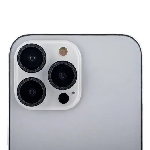 Set of lens glasses for iPhone 13 Pro 6,1" black glitter (3 pcs) Foto 2