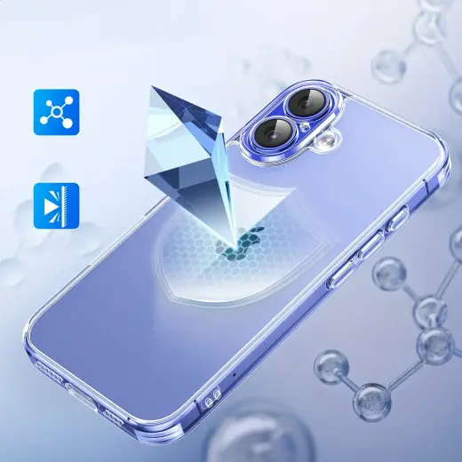 Ugreen Classy Clear Protective Case for iPhone 16 Plus - Transparent Foto 4