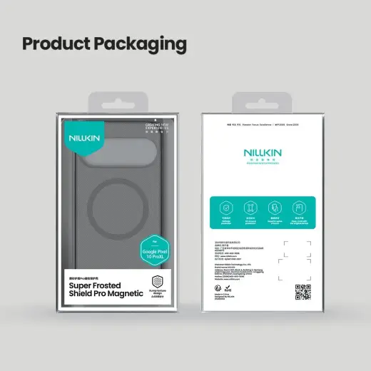 Nillkin Super Frosted PRO Magnetic Back Cover for Google Pixel 10 Pro XL Transparent Black Foto 8