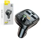 Blavec FM Transmitter Flash TR-06 MP3, Bluetooth - 2xUSB + Type C - PD 30W (TFMFTR06-B) black Фото num