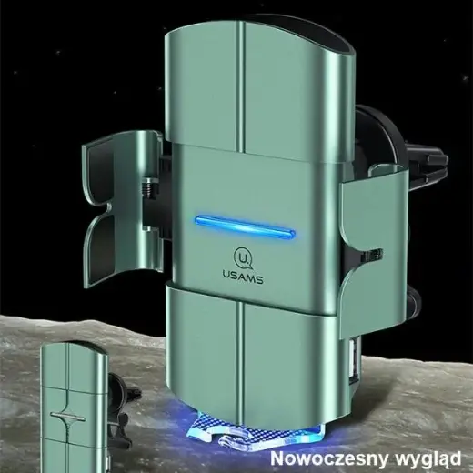 USAMS Uchwyt indukcyjny US-CD133 10W Automatic do kratki went. czarny|black Starod CD133ZJ01 Photo