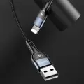 USAMS SJ423 провод для передачи данных и зарядки | USB-A на Lightning | 10W | с LCD дисплеем | 1.2m | зеленый Фото num