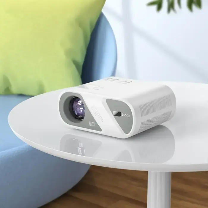 Projector HD Ready Hoco Wi-Fi Bluetooth 720P DT1 white Foto 15