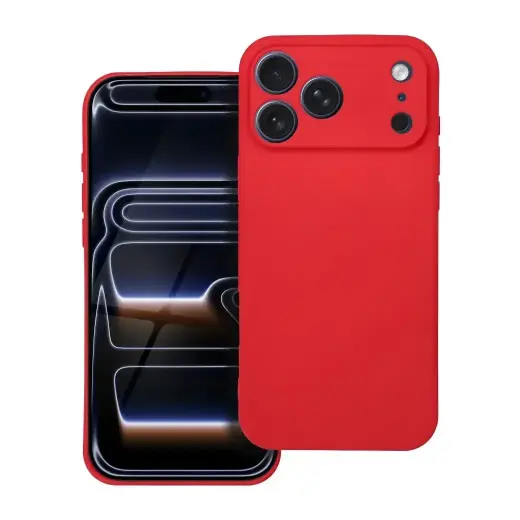Soft maciņš telefonam iPhone 17 Pro Max sarkans