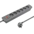 Qoltec Power strip | 6 sockets | 1.8m | Grey — Foto 2