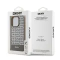 DKNY PU Leather Repeat Pattern Bottom Stripe MagSafe Case for iPhone 13 Pro Max Brown — Foto 5