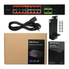 Qoltec Fast Ethernet PoE SWITCH | 16x RJ45 10/100 Mb/s |  2x RJ45 Uplink 1000 Mb/s | 1x SFP 1000 Mb/s Foto 11