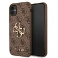 Guess case for iPhone 11 | XR from the 4G Big Metal Logo series - brown Photo