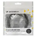 Wozinsky AUX cable angled (male-male) mini jack cable 2 m black Photo