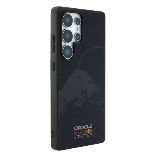 Red Bull Leather Meshed Debossed Logo MagSafe Case for Samsung Galaxy S25 Ultra Navy Foto 3