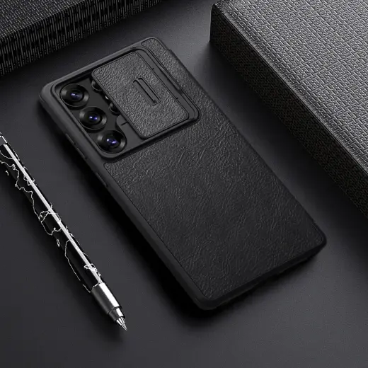 Nillkin Qin Pro telefona maciņš Samsung Galaxy S25 Ultra black Foto 8