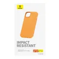 Phone Case for iPhone 15 Plus Baseus Fauxther Series (Orange) Foto 3