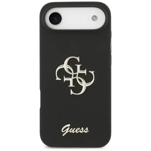 Guess Silicone Big 4G Script case for iPhone Air black Foto 3