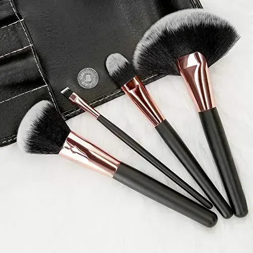 MIMO Black Makeup Brush Set 24 Pcs Foto 5