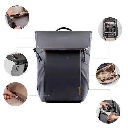 Backpack PGYTECH OneGo Air 25L (obsydian black) Photo