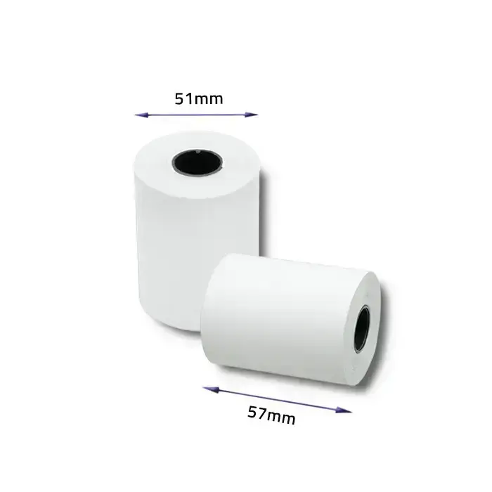 Qoltec Thermal roll 57 x 27 | 55g / m2 | 10 pcs. | BPA free Foto 3