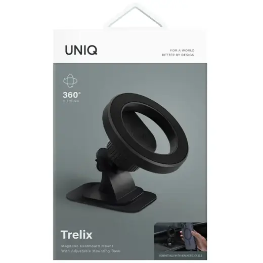 UNIQ magnetyczny uchwyt sam Trelix Car Dash Mount czarny|midnight black Фото num