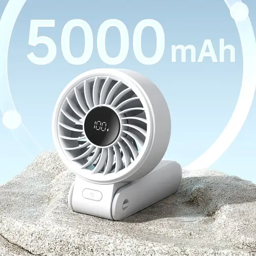 Jisulife Handheld Fan Life7 5000mAh Portable USB Fan - Gray Foto 16