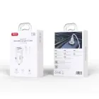 XO car charger CC67 12W 2x USB black + USB - USB-C cable Foto 2