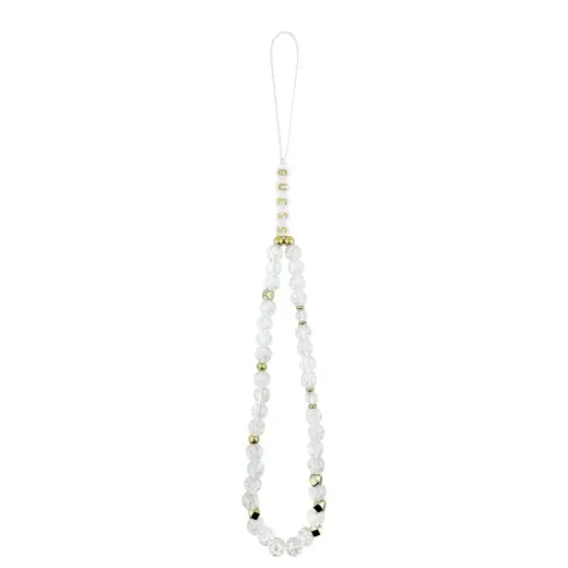 Guess IML Glitter Script Strap MagSafe Case for iPhone Air Transparent Foto 5